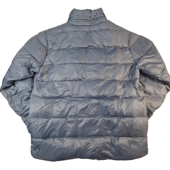 Marmot Stockholm II Down Puffer Jacket Mens Large Onyx Gray Quilted Pockets FLAW - Picture 2 of 10